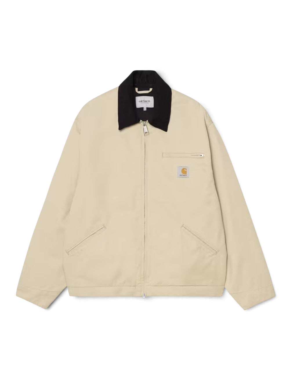 Veste Carhartt WIP OG Detroit Jacket Beige en toile de coton robuste pour homme