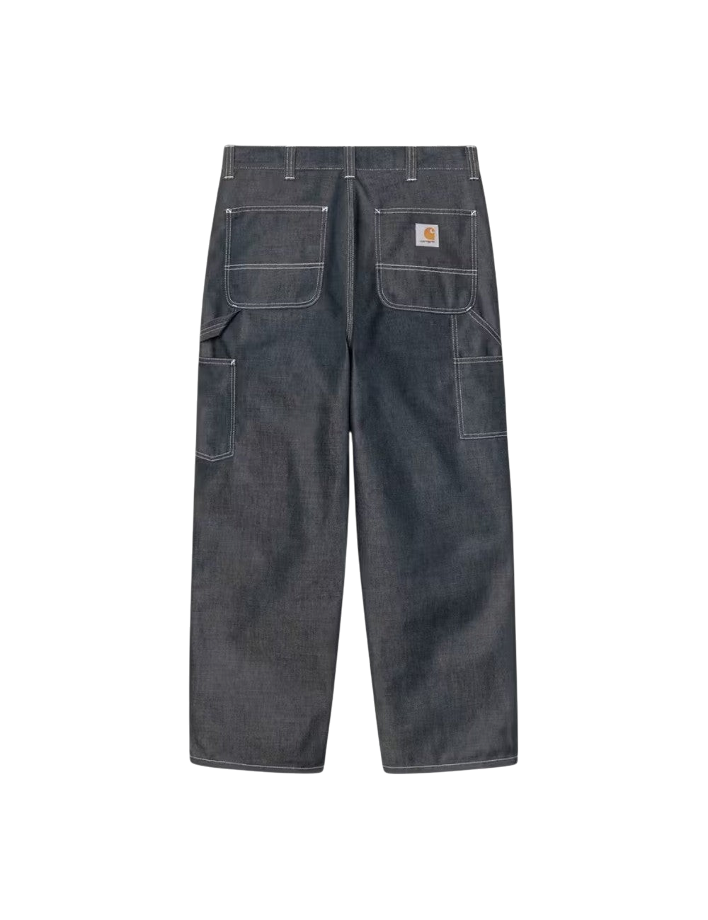 Pantalon Carhartt WIP Single Knee Pant Bleu (Blue Denim) en denim de coton robuste pour homme