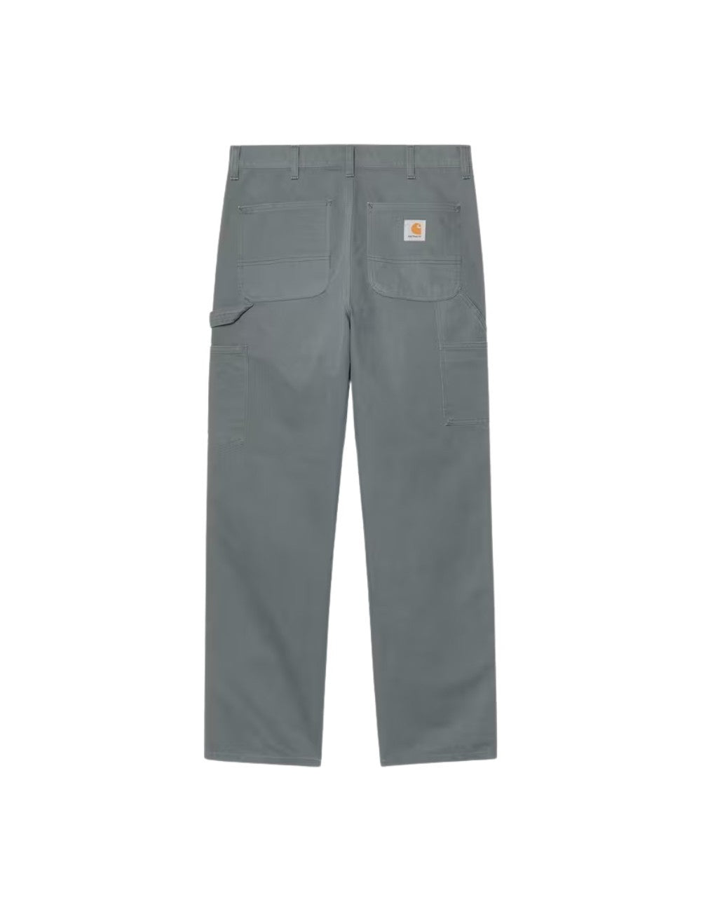Pantalon Carhartt WIP Single Knee Pant Bleu (Hamilton Brown / Blue, délavé) en toile de coton robuste pour homme