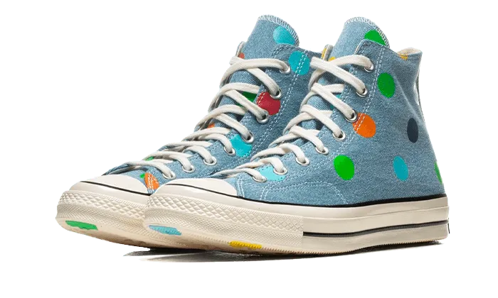 Chuck Taylor All-Star 70s Hi Golf Wang Denim Polka Dots