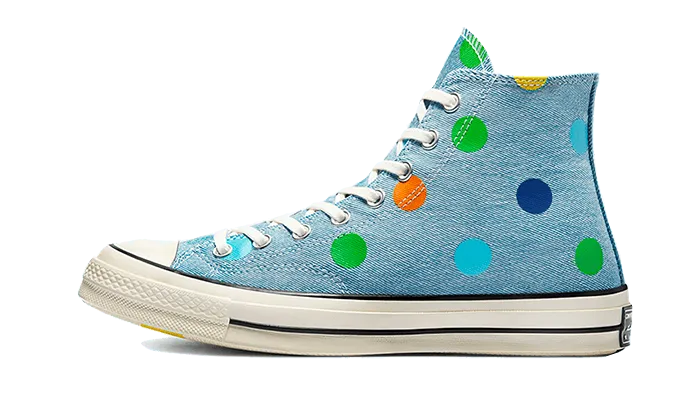 Chuck Taylor All-Star 70s Hi Golf Wang Denim Polka Dots