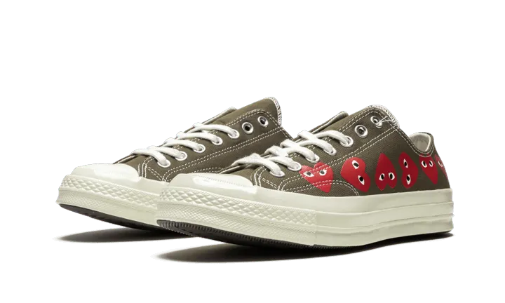 Chuck Taylor All-Star 70s Ox Comme des Garçons PLAY Multi Heart Green