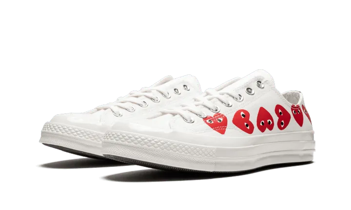 Chuck Taylor All-Star 70s Ox Comme des Garçons PLAY Multi-Heart White