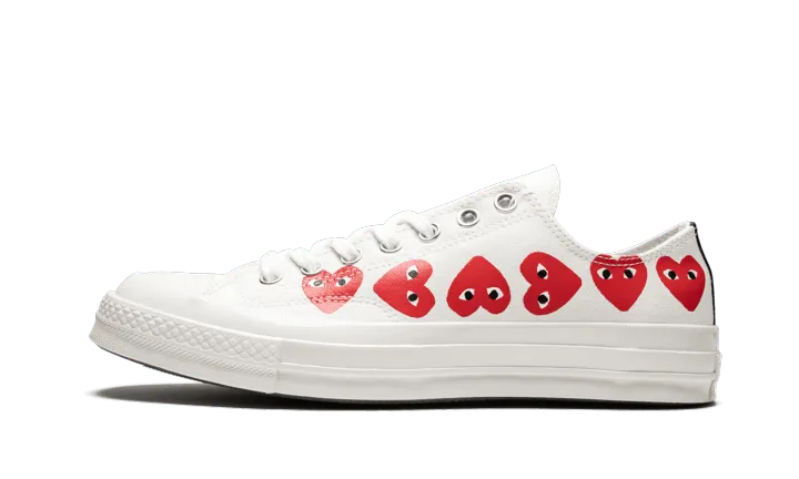 Chuck Taylor All-Star 70s Ox Comme des Garçons PLAY Multi-Heart White