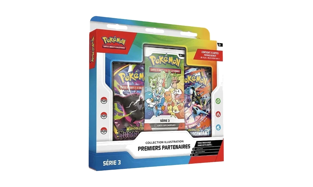 Coffret Pokémon Illustration Premiers Partenaires Série 3 - FR