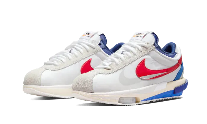 Cortez 4,0 Sacai White University Red Blue