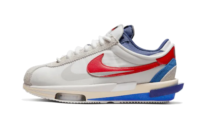 Cortez 4,0 Sacai White University Red Blue