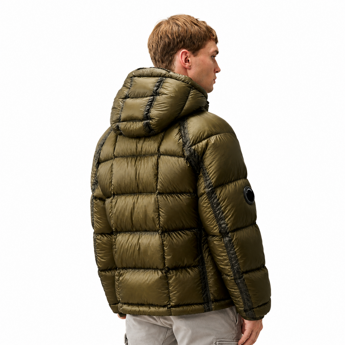 C.P.COMPANY DD-SHELL PUFFER JACKET IVY GREEN
