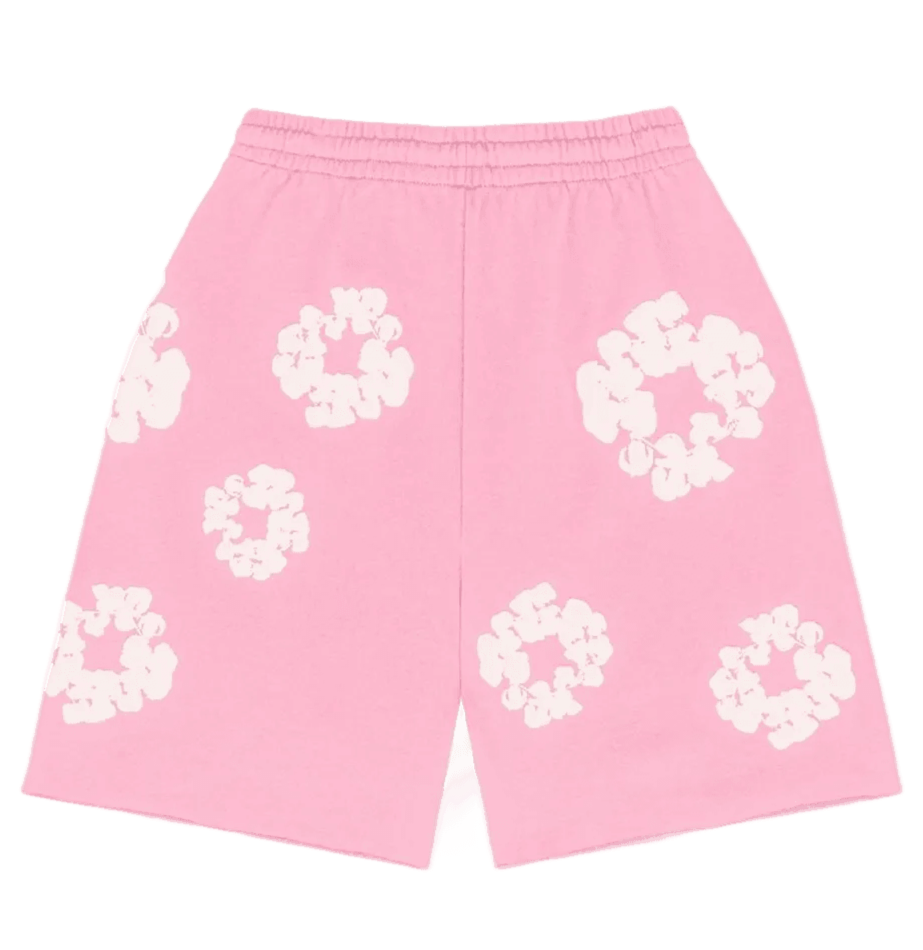 Denim Tears The Cotton Wreath Shorts Pink - DT-DTTCWS-PINK