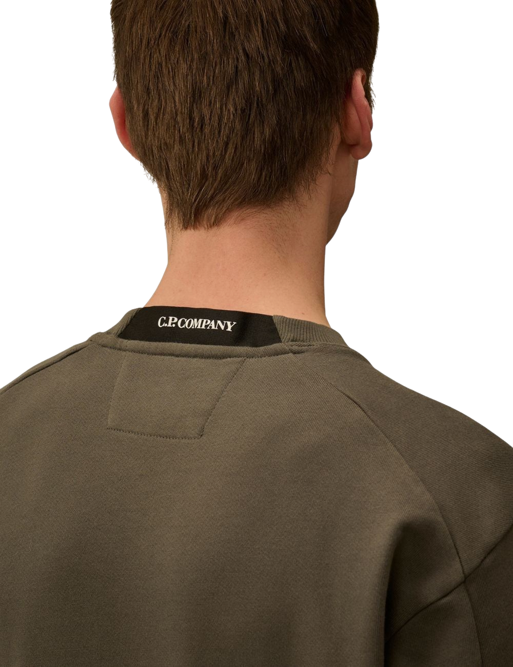 Sweat C.P. Company Diagonal Raised Fleece Crewneck Lens Sweatshirt Coupe Regular Homme