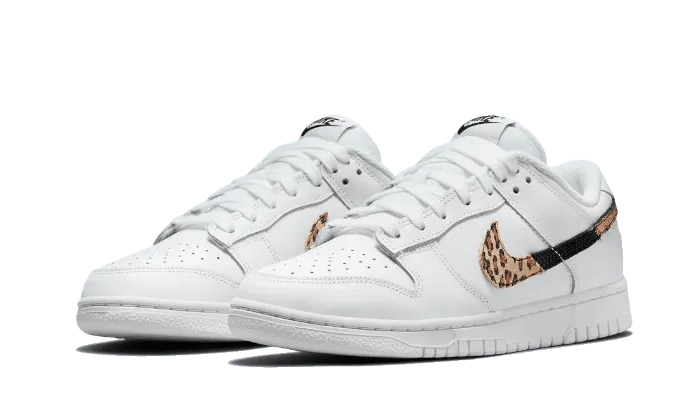 Dunk Low Animal Print White