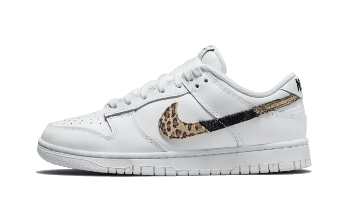 Dunk Low Animal Print White