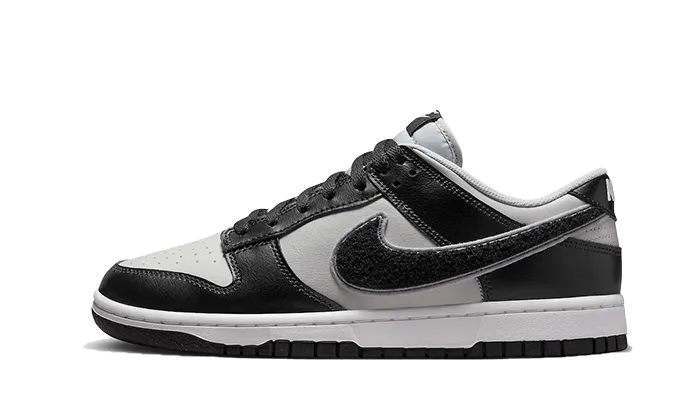 Dunk Low Chenille Swoosh Grey Black