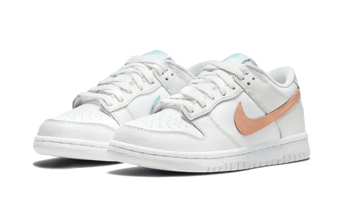 Dunk Low White Bone Peach Aqua