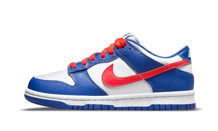 Dunk Low White Royal Red