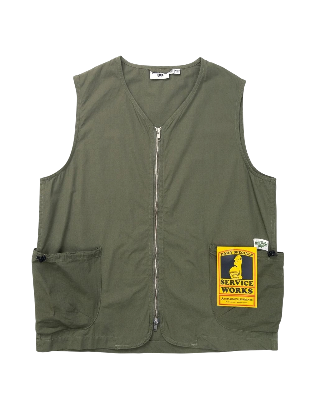 Veste Service Works Gardener Vest Grape Coupe Regular Unisexe