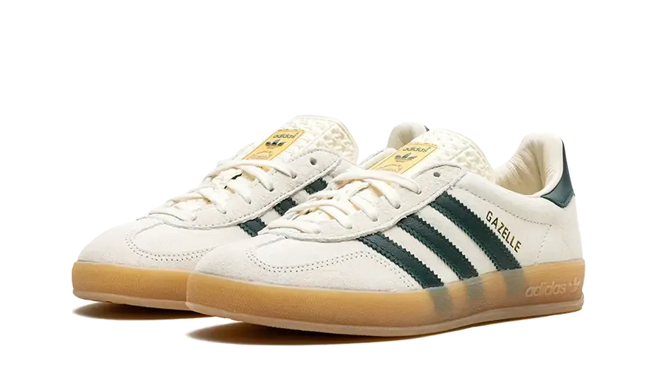 Gazelle Indoor Cream White Collegiate Green Gum