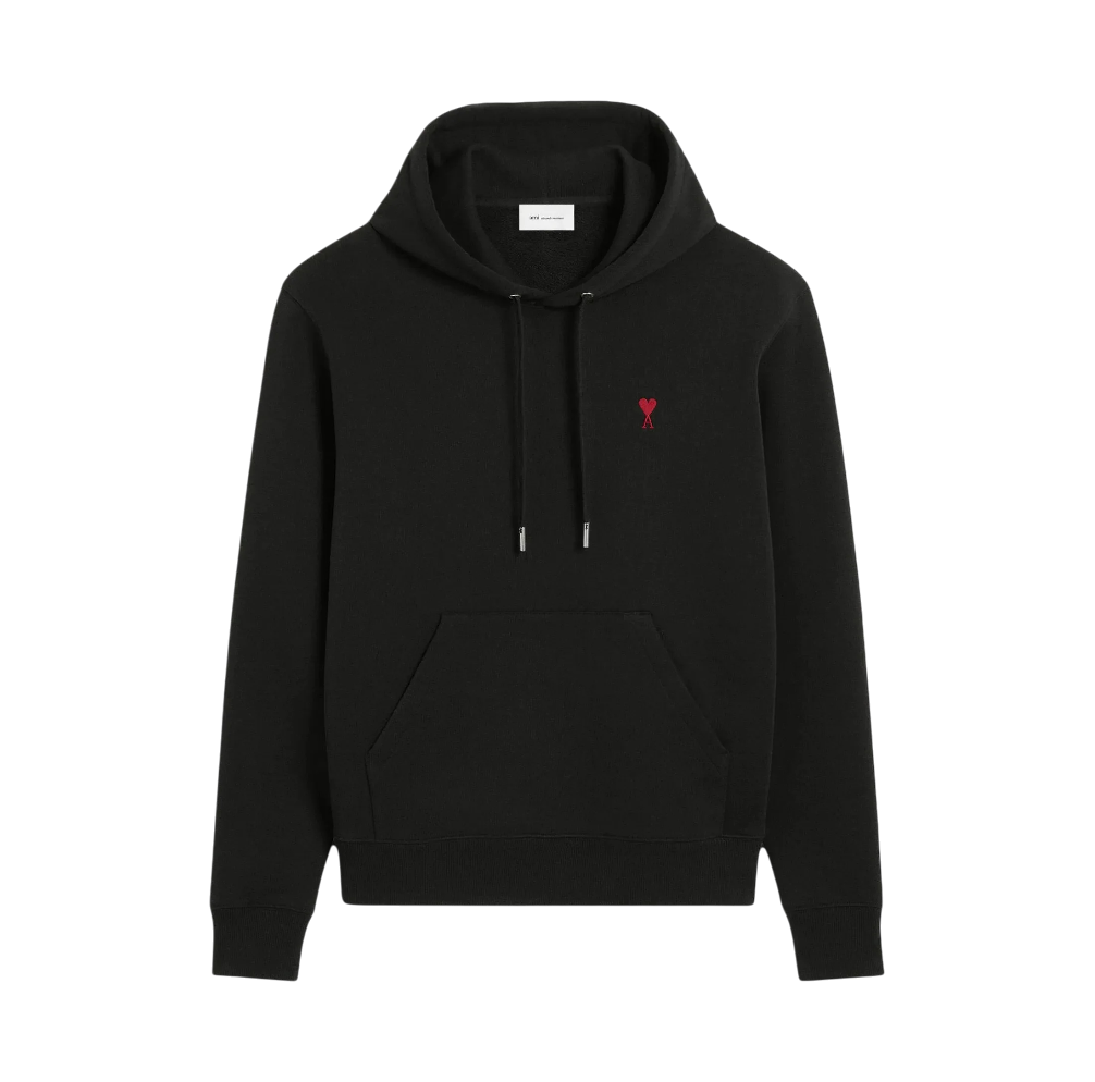 Hoodie Ami De Coeur – Ami Paris – Noir Rouge