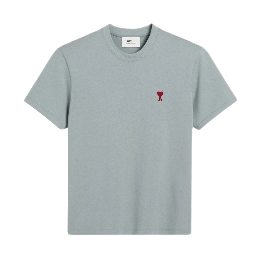 T-Shirt Ajusté Ami De Coeur – Ami Paris – Bleu Argile