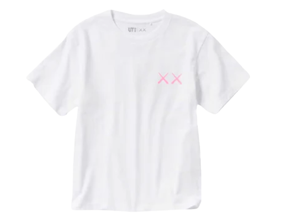 Uniqlo T-Shirt KAWS Pink Graphic