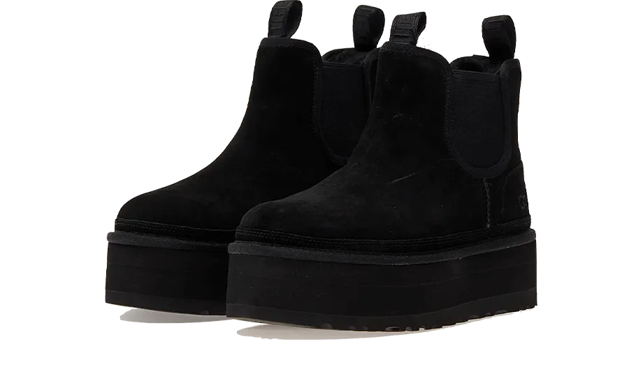 Neumel Platform Chelsea Boot Black