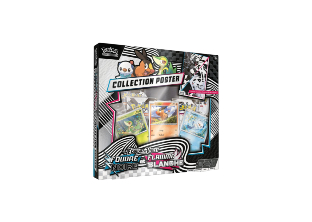 Pokémon – Poster Mixte Écarlate et Violet EV10.5 Flamme Blanche / Foudre Noire - FR