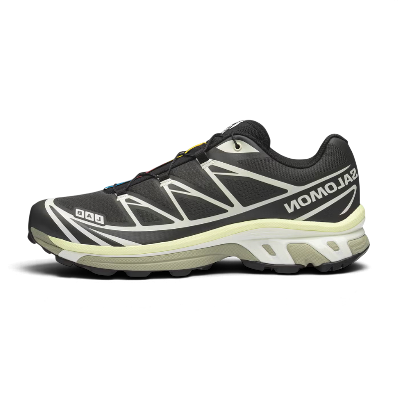 SALOMON XT6 PEAT/ICICLE/LIME CREAM