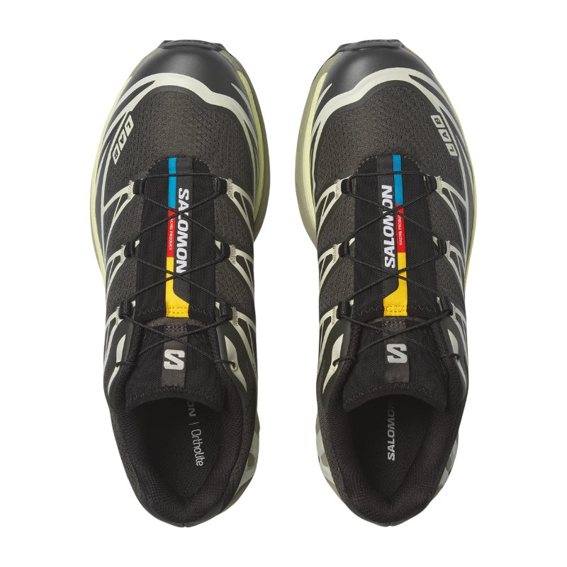 SALOMON XT6 PEAT/ICICLE/LIME CREAM