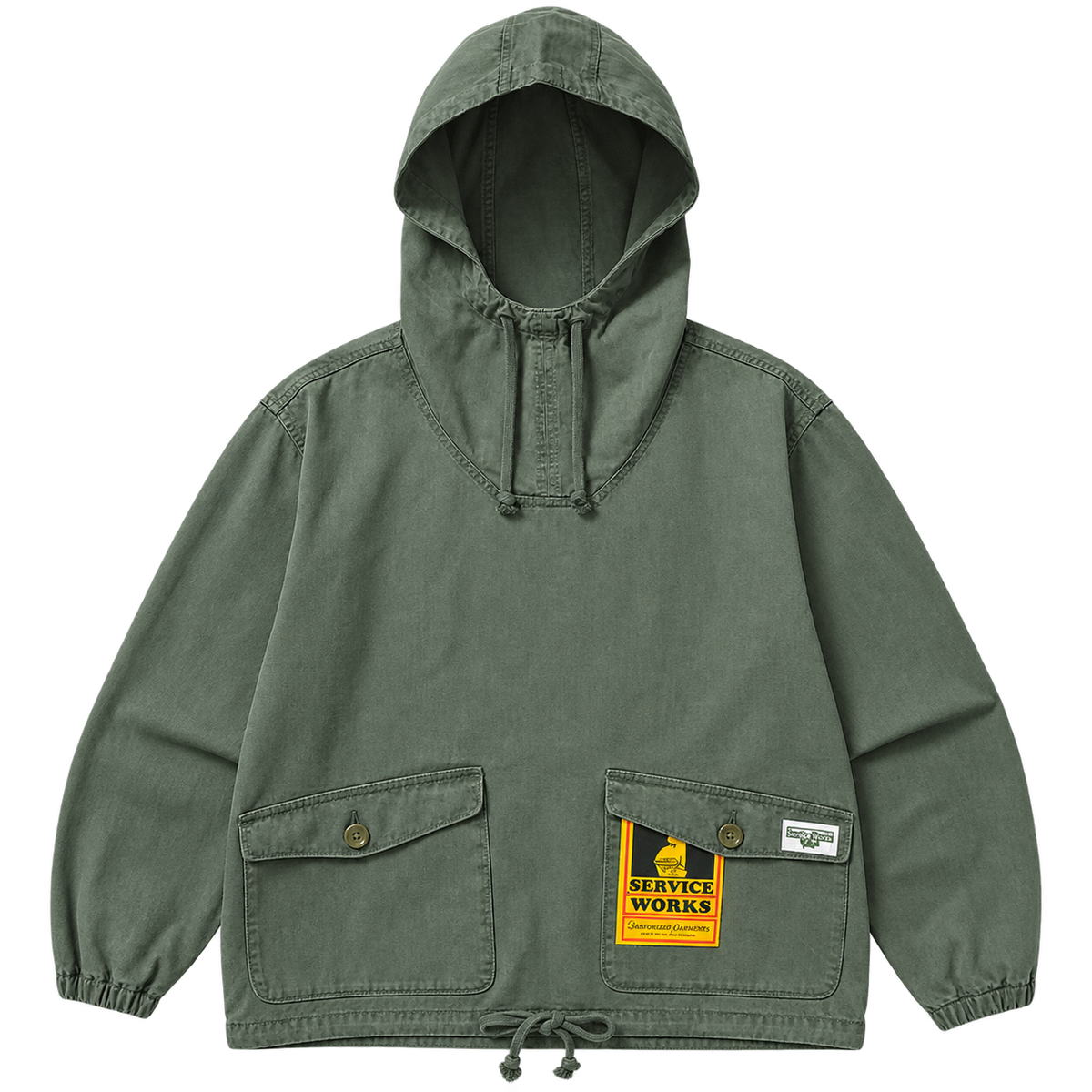 SERVICE WORKS BLOUSE A CHEVRONS PIGMENT 2.0 VERT