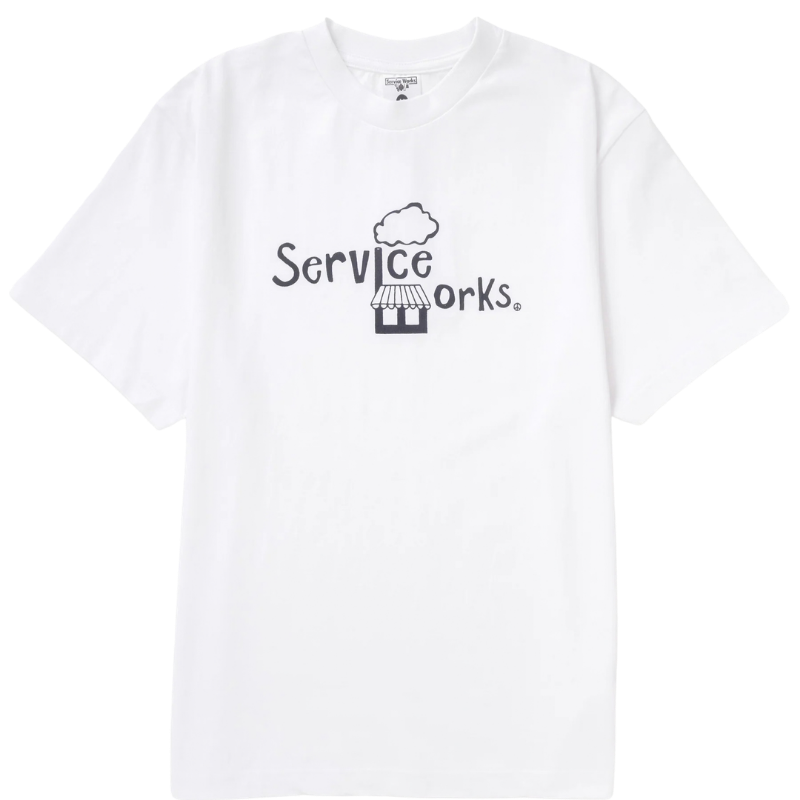 SERVICE WORKS T-SHIRT KIOSK BLANC