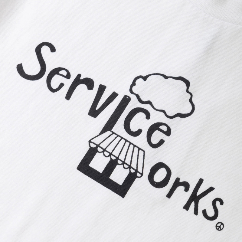 SERVICE WORKS T-SHIRT KIOSK BLANC