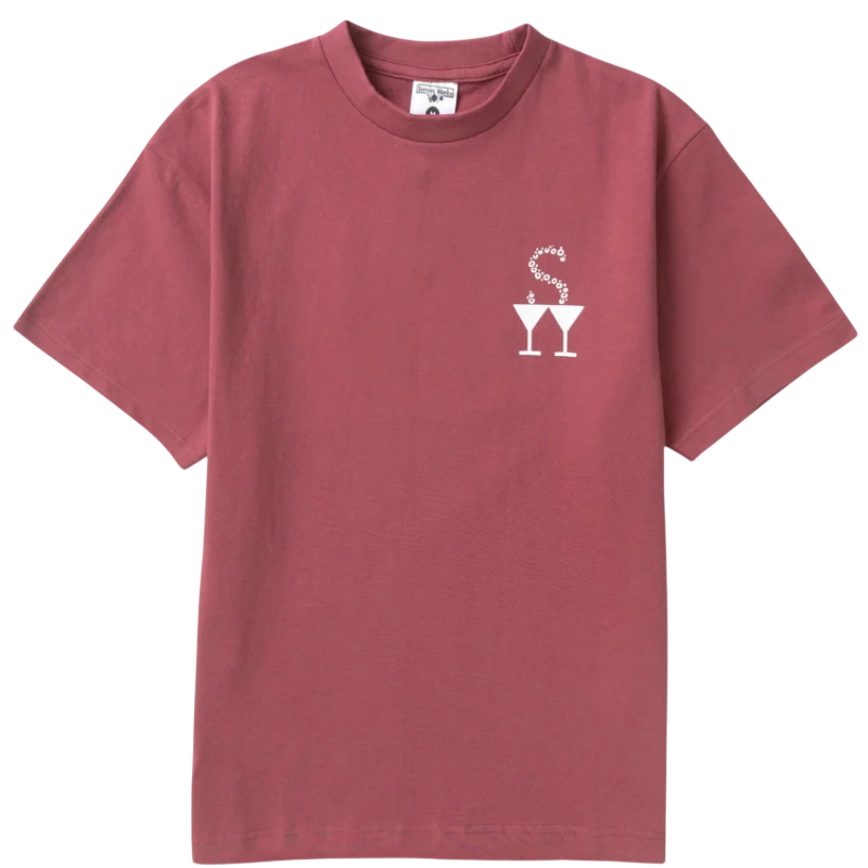 SERVICE WORKS T-SHIRT MARTINI ROUGE