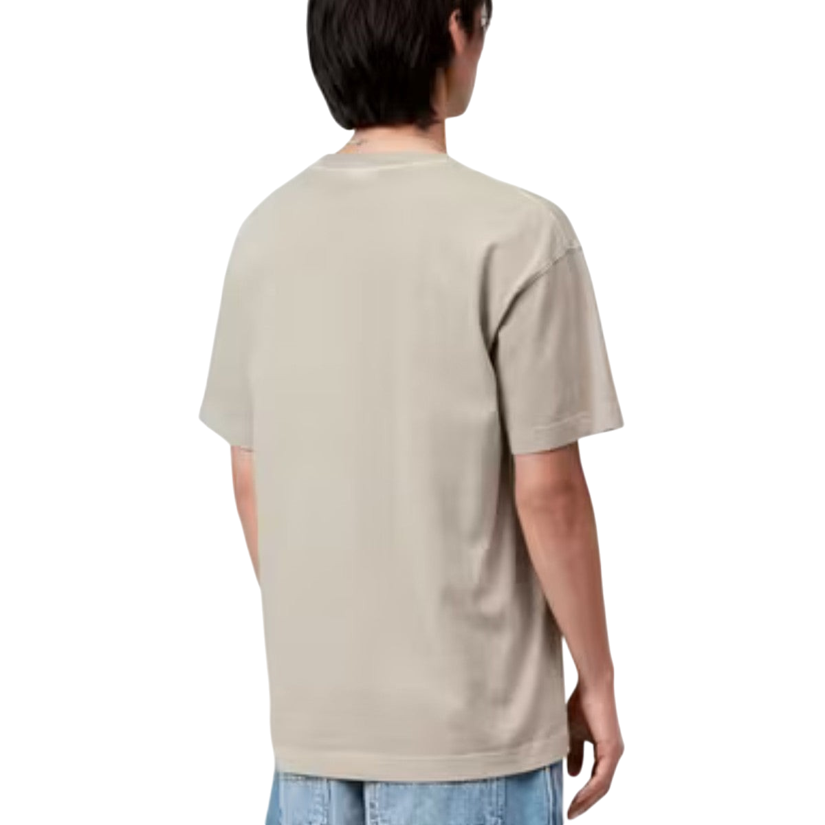 T-shirt Carhartt WIP S/S Vista Bleu Clair Garment Dyed Coupe Loose Homme