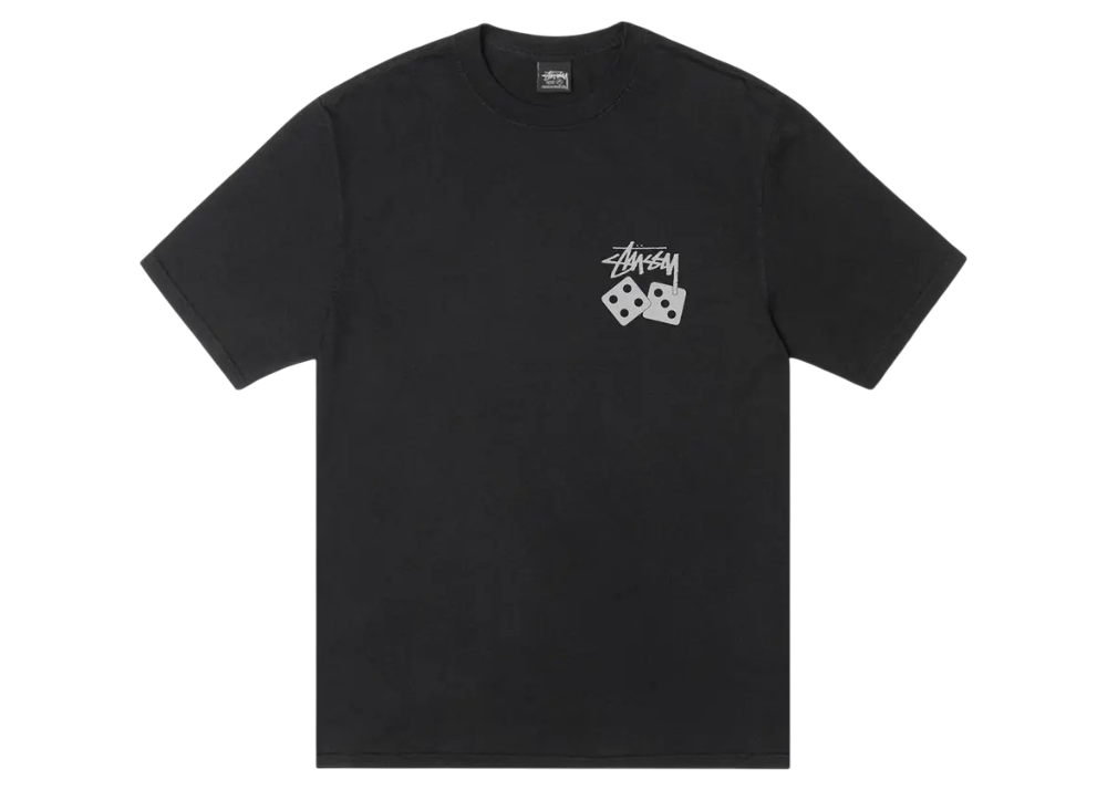 Stussy Dice Tee Pigment Dyed 'Black'