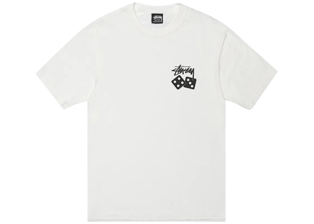 Stussy Dice Tee Pigment Dyed 'Natural'