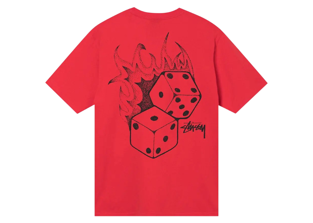 Stussy Fire Dice Tee 'Red'