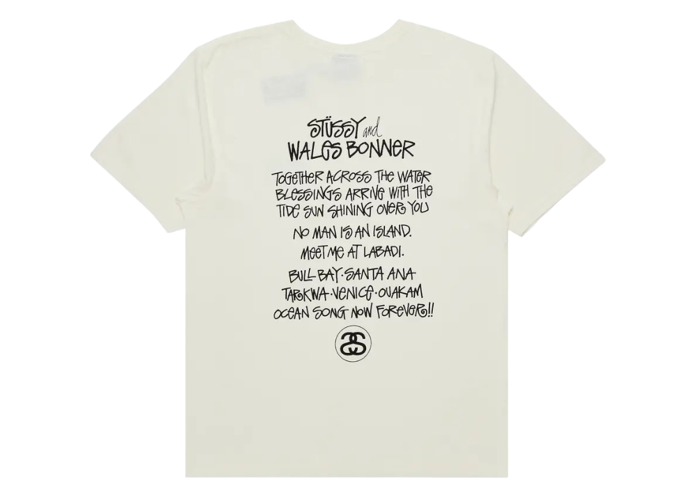 Stussy x Wales Bonner Ocean Song Tee 'Ivory'