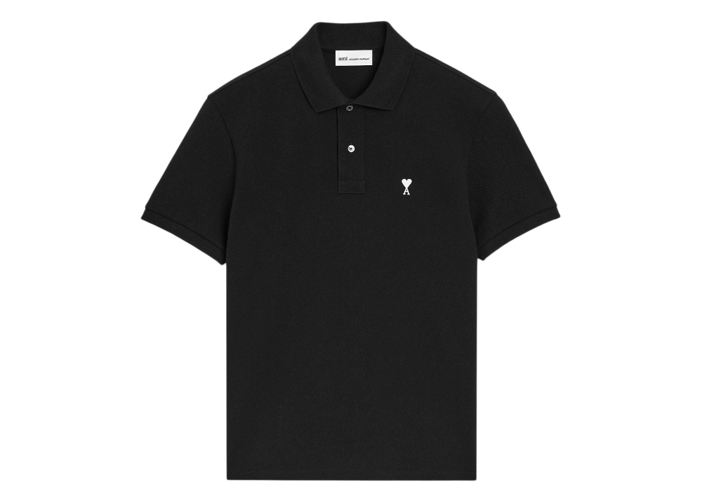 Polo Manches Courtes Ami de Cœur – Ami Paris – Noir