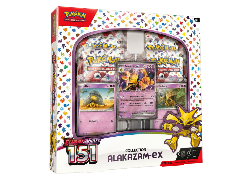 Coffret Collection Pokémon Écarlate et Violet 151 - Alakazam-EX - FR