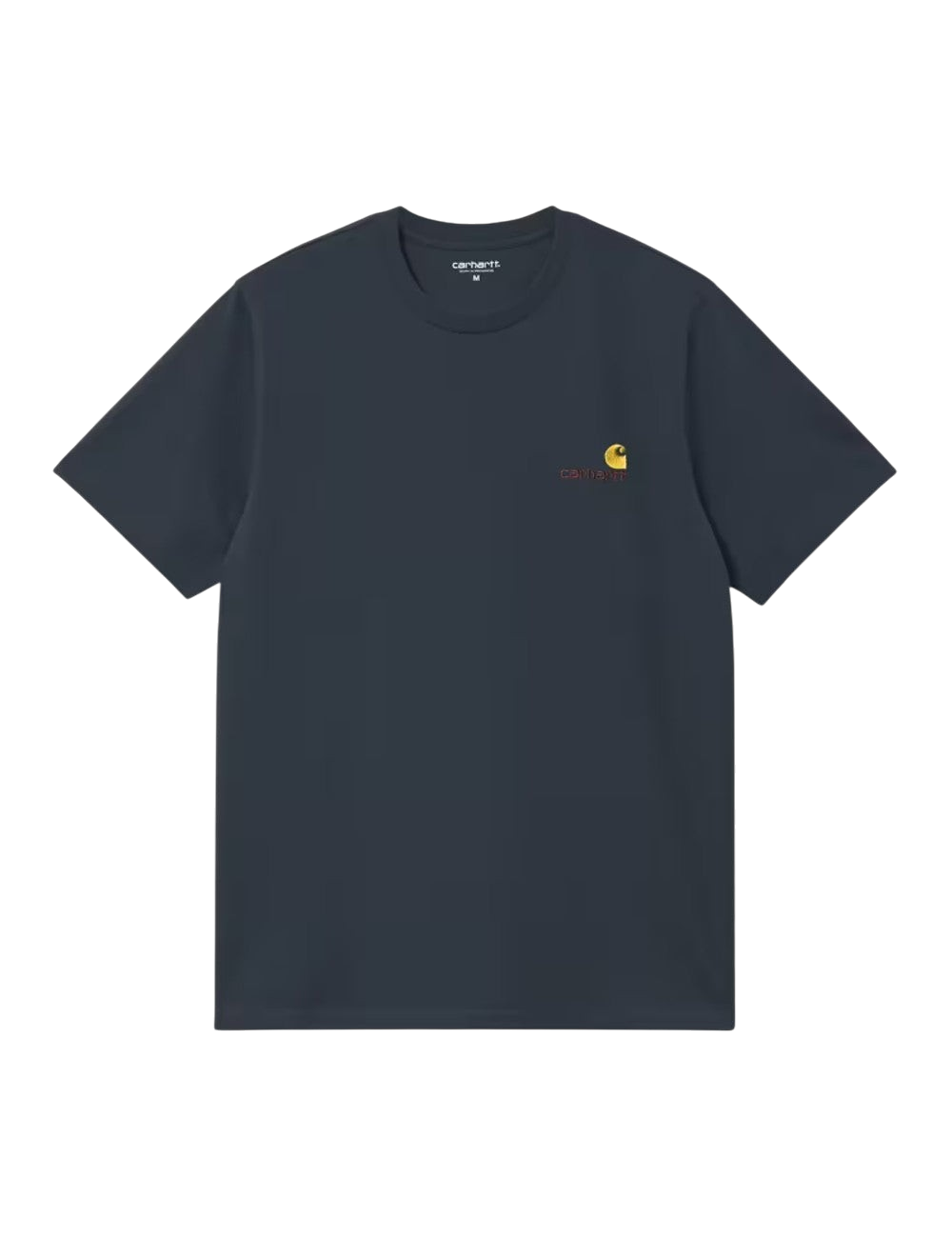 T-shirt Carhartt WIP S/S American Script T-Shirt Bleu Marine (Deep Night) 100% coton pour homme