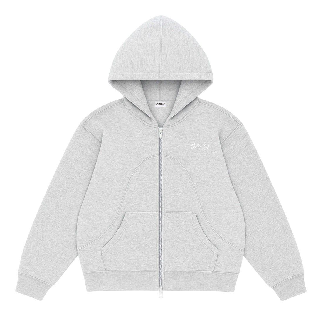 Ozon Gray Zip-Hoodie