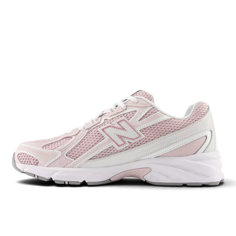 Baskets New Balance 740 We Have It en maille rose Stone Pink et Rosewood avec détails Sea Salt et semelle amortissante