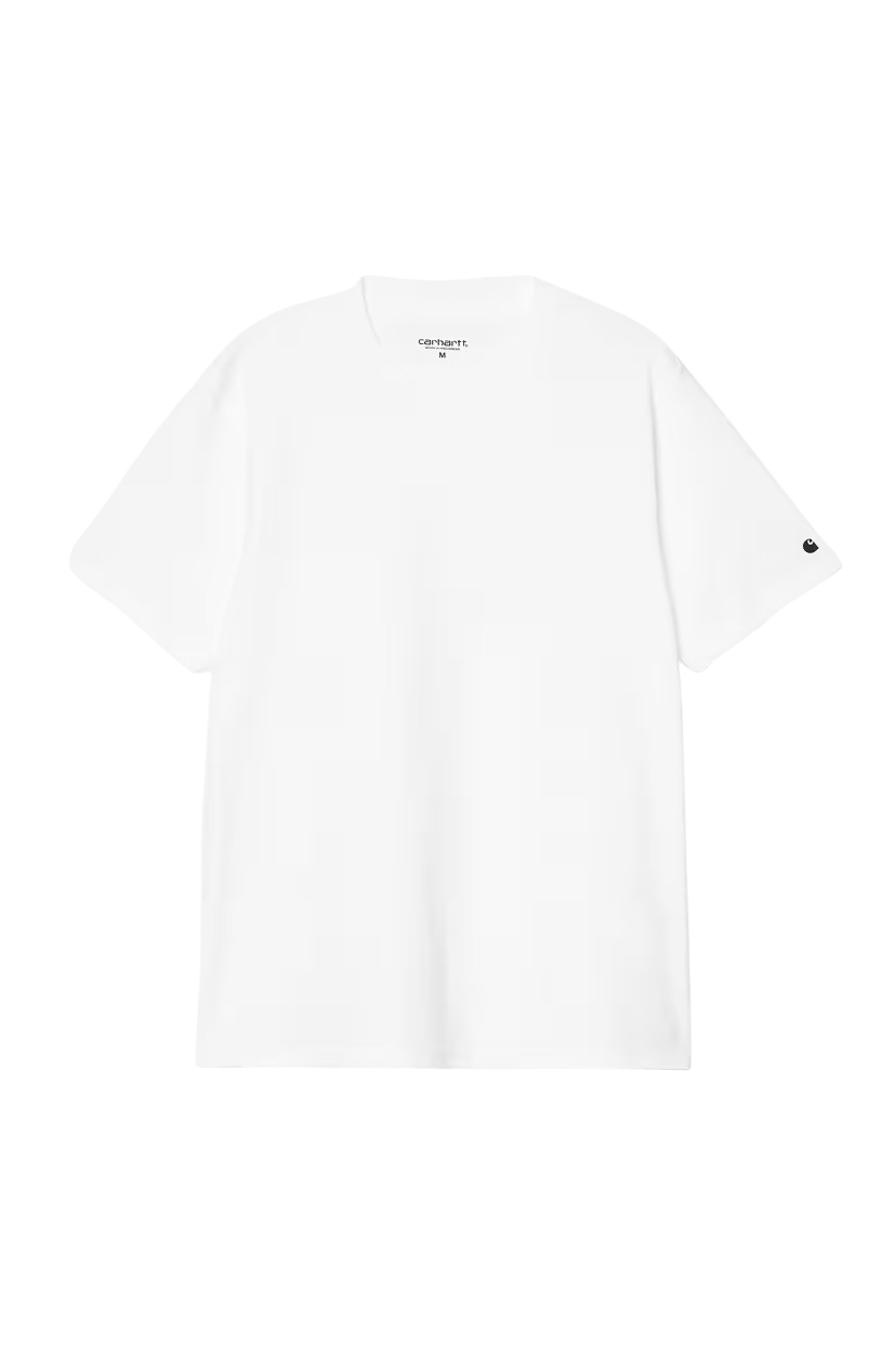 T-shirt blanc We Have It Carhartt WIP en coton avec logo C discret sur la manche gauche, coupe regular.