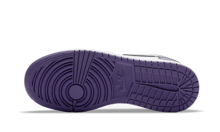 Air Jordan 1 Low Court Purple - 553560-500Colorway : BLACK-WHITE/COURT PURPLE