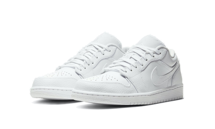 Air Jordan 1 Low Triple White - 553558-126 Colorway : WHITE/WHITE/WHIT