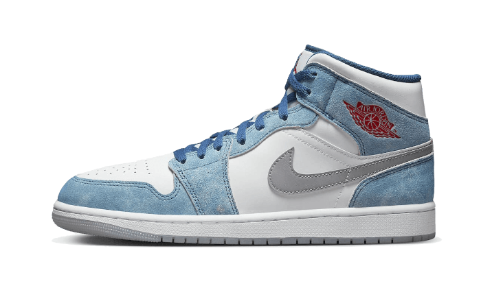 Air Jordan 1 Mid French Blue Fire Red - DN3706-401 / DR6235-401