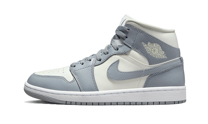 Air Jordan 1 Mid Grey Sail - BQ6472-115