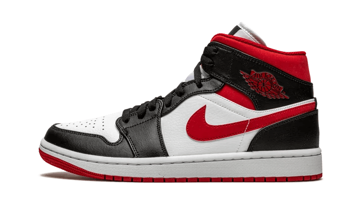 Air Jordan 1 Mid Gym Red Black White - 554724-122