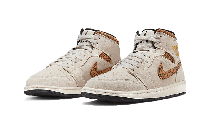 Air Jordan 1 Mid SE Brown Elephant - DZ4129-102