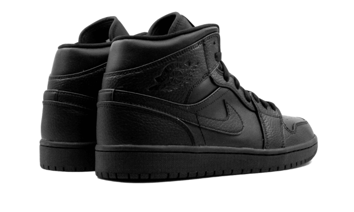 Air Jordan 1 Mid Triple Black - 554724-091